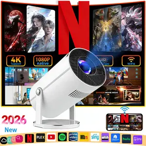 Best Projector Of 2026- Enjoy The Perfect Movie Night With Family - Native 1080P&Supports 4K, BT5.4/WiFi, Suitable For Outdoor Movies, Home Cinemas, Camping | Suitable For Phone/Android