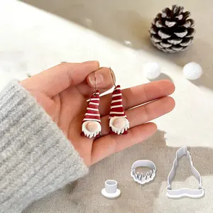 Polymer cutter tools, Winter Valentine's Day, Easter, Christmas Japanese-style dwarf split handcrafted mold set