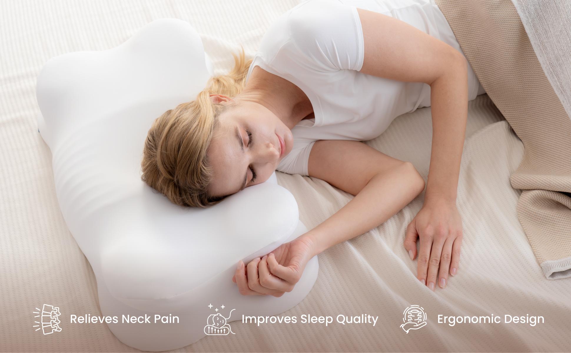 Alcedo Cervical Memory Foam Pillow for Neck and Shoulder Pain Relief, Adjustable Ergonomic Contour Orthopedic Pillow with Cervical Support for Side, Back and Stomach Sleepers Alcedo Cervical Memory Foam Pillow for Neck and Shoulder Pain Relief, Adjustable Ergonomic Contour Orthopedic Pillow with Cervical Support for Side, Back and Stomach Sleepers