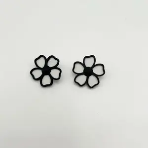 The "Willow" Earrings - 3D printed - Flower Earrings - Pink Jewel Box