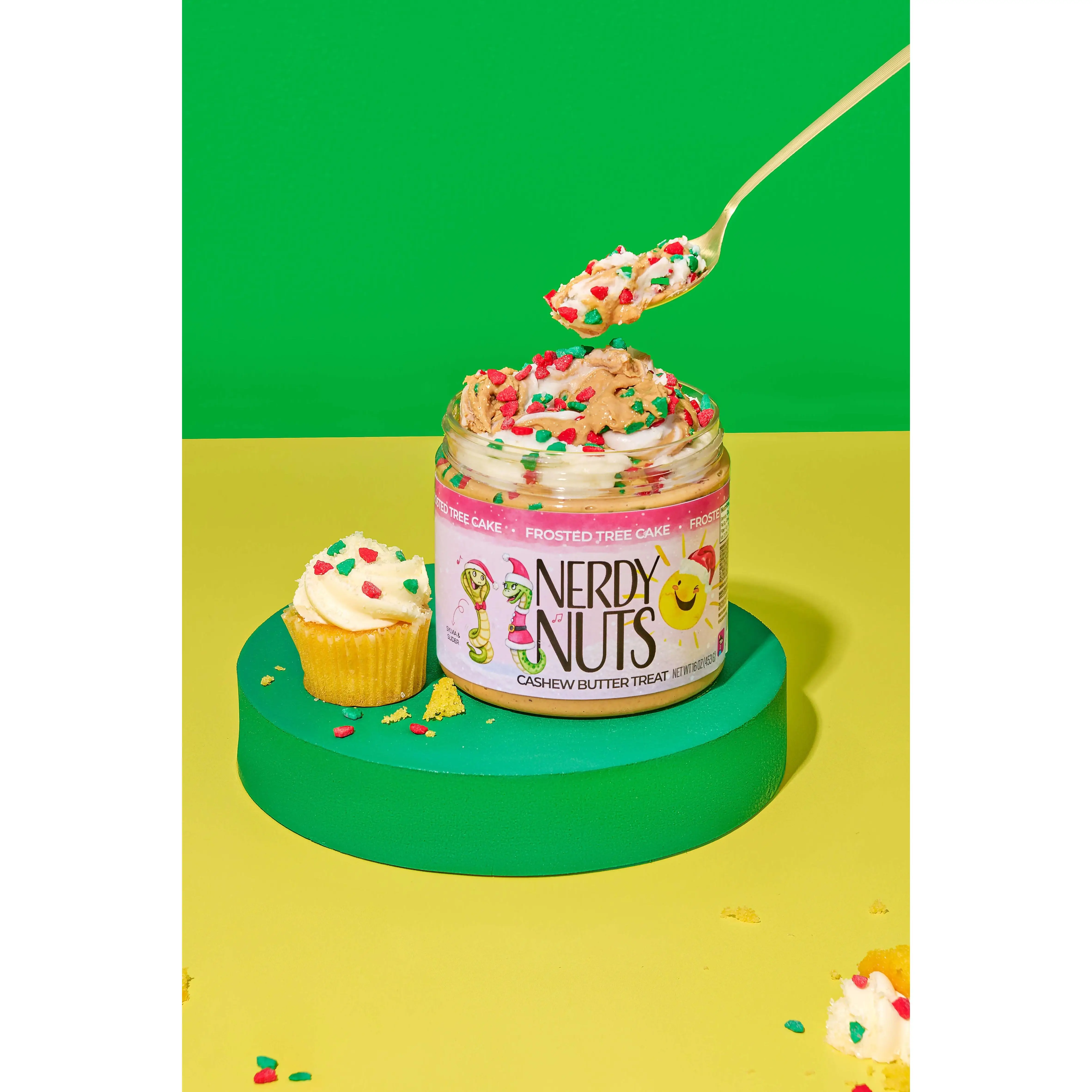 Frosted Tree Cake Cashew Butter Treat