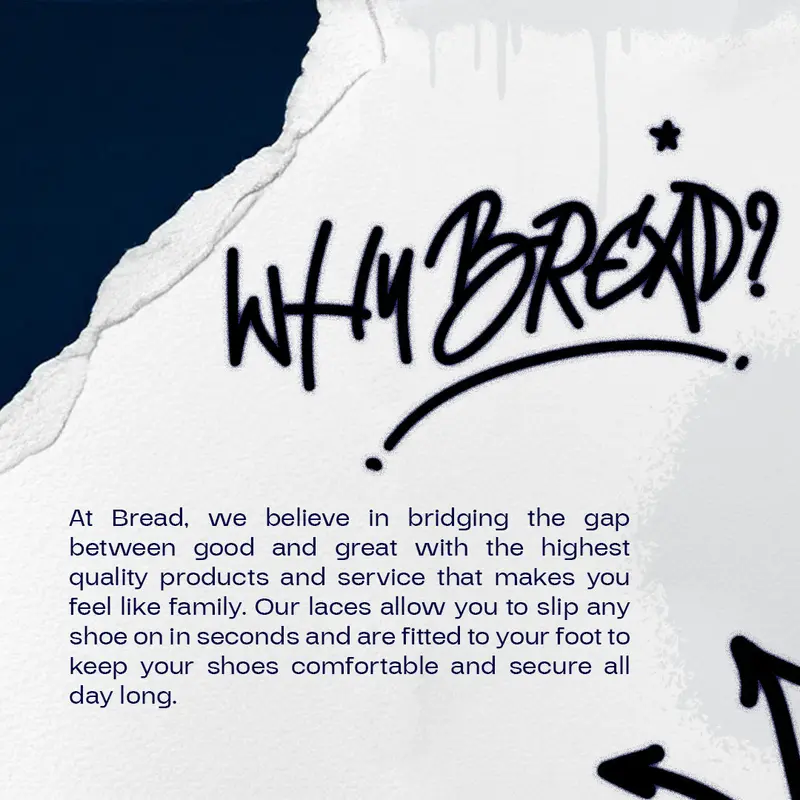 Bread No-Tie Elastic Shoelaces – Slip-On Magic for Sneakers & Running Shoes 4