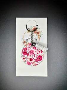Retro Cowgirl Keychain