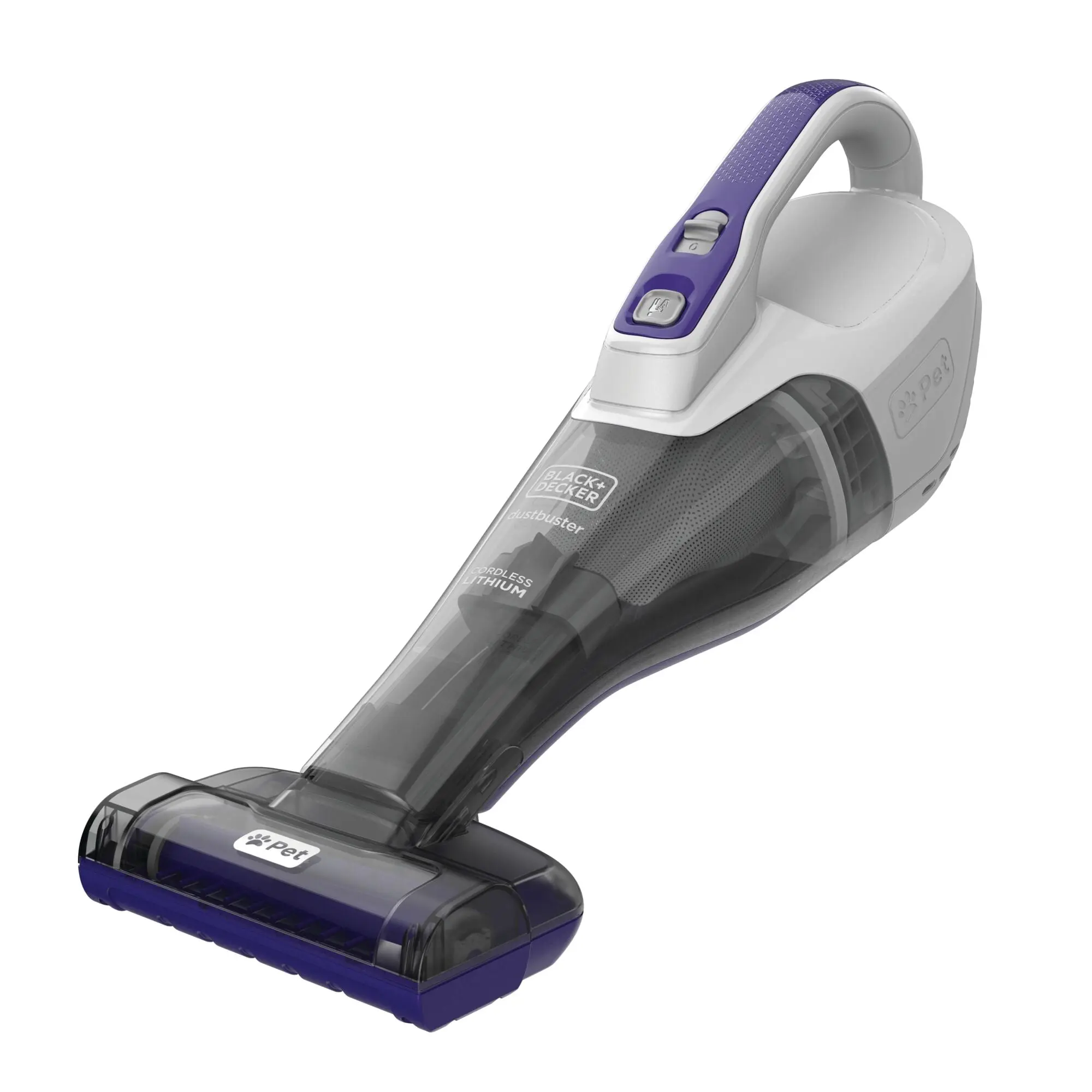 BLACK+DECKER Furbuster Cordless Handheld Vacuum, for Car, Pet Hair & Multi-Surfaces, Powerful Suction, HLVB315JP07W