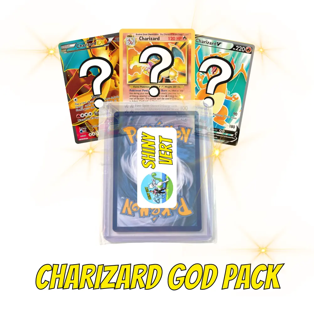 Charizard God Pack - Pokemon Cards 3 Pack Bundle