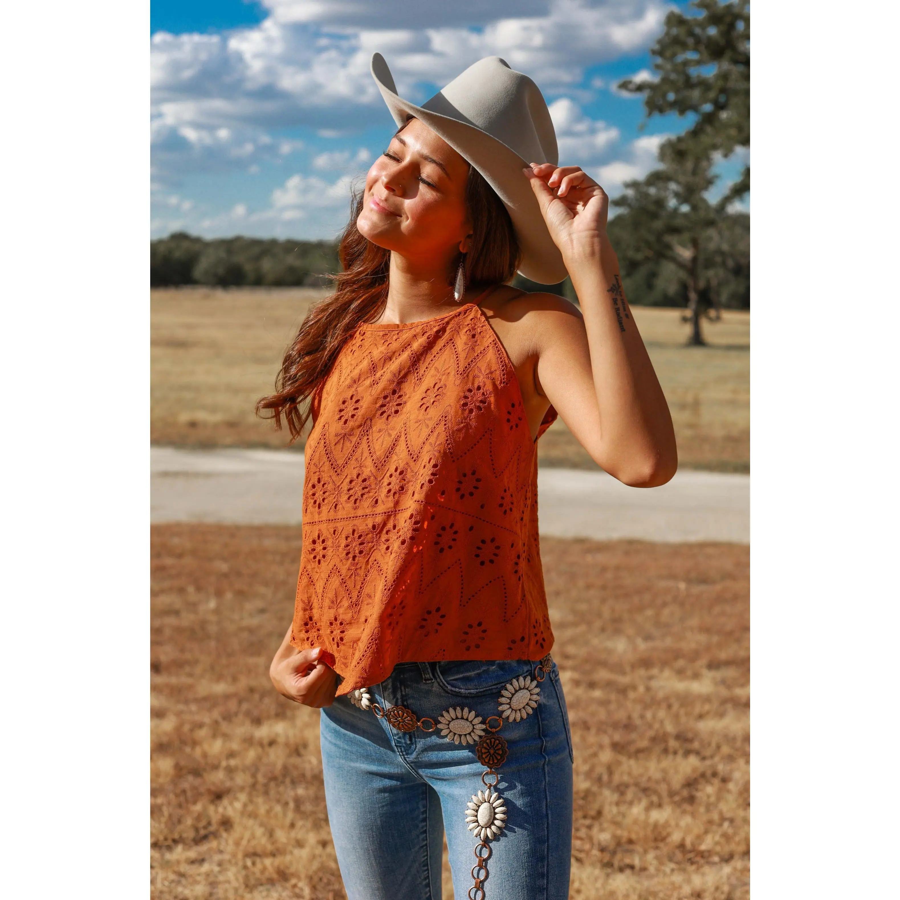 Yala Eyelet Tank, Rust
