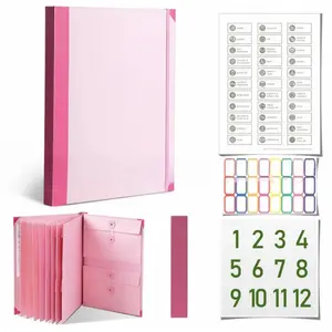 Document Organizer Folio,lmportant Document OrganizerFolio Folders with Labels Life Binder Important Documentsfor Bills Checks Birth Certificates organizador dedocumentos