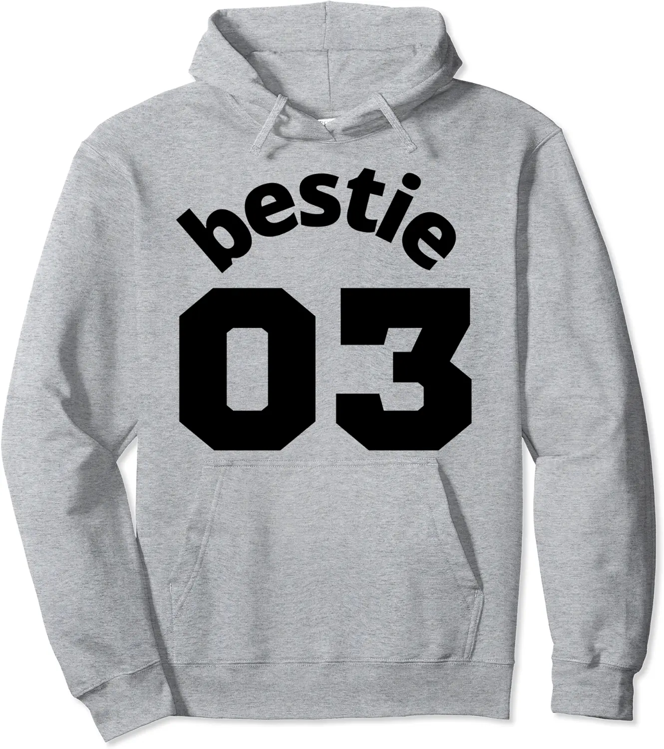 Bestie 03 Couple Friends BFF Soul Mate Matching Friends Pullover Hoodie - Jenniferlau Shop 40B0BRWW7JBX