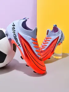 Professional Men's Soccer Shoes, New Ag Studs Anti-Slip Breathable High-Top, Couples Outdoor Grass Lightweight Training Shoes, Classic