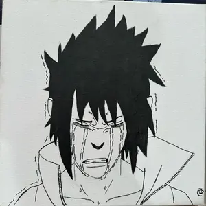 Sasuke Crying Handmade Acrylic Painting