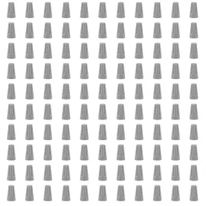100 PCS P1 Grey Spring Insert Twist Caps Connection Electrical Wire Connectors Nuts Screw Terminals Assortment (Grey)