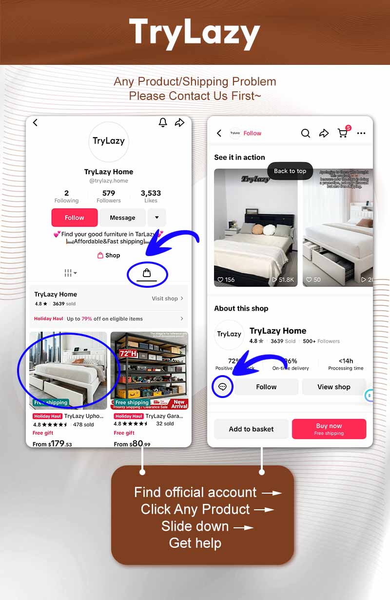 TryLazy【 LED 】 Bed Frame with USB Charging Station App Controlled Adjustable Headboard Lighting Modern Upholstered Platform No Noise No Box Spring Bedroom Furniture Gift