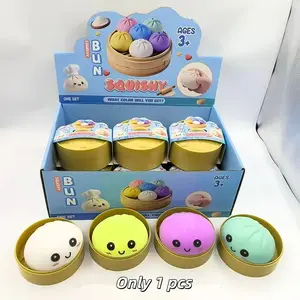 Dumpling Squeeze Toy, Aesthetic Multicolor Ball Toy, Slowly Expanding Stress Relief Anti-Anxiety Toy, Small Anti-Anxiety Toy