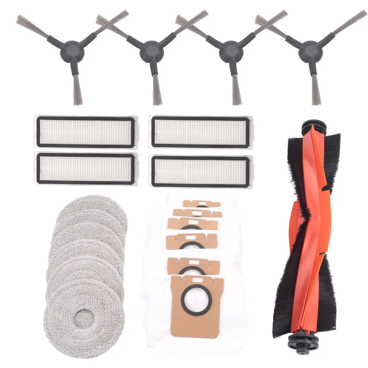 For Xiaomi Robot Vacuum X20 Pro / X20 Max / D102GL / D109GL Spare Parts Main Side Brush Hepa Filter Mop Pad Dust Bag