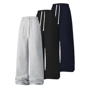 Men’s fleece sweatpants with drawstring, comfortable wear and warmth for everyday use as well as sports and outdoor activities, men’s joggers