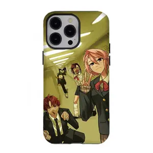Vibrant Dynamic Dandadan Phone Case Main Character Group Phone Cover Compatible for iPhone 17 Promax 16 15 14 13 12 11 and for Samsung S21-S25 Perfect Gift for Fans Her/Him Trendy Anime Phone Case