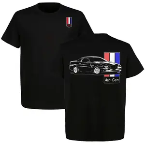 Camaro 4rd Gen Muscle Car T-Shirt, 90s Styled Streetwear Car Shirt for Car Guys, All Seasons Classic Fit