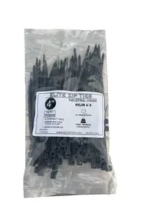 4-Inch Black Heavy Duty Zip Ties (100-Pack) | 40lb Tensile Strength | UV Resistant Nylon