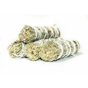NessaStores Blue Sage Smudge Incense 4"-5" Bundle (4 pcs) #JC-073