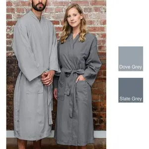 Sposh Microfiber Robe - Dove Grey / One Size Fits Most
