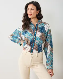 Vintage Patchwork - Mabel Blouse - Mocha