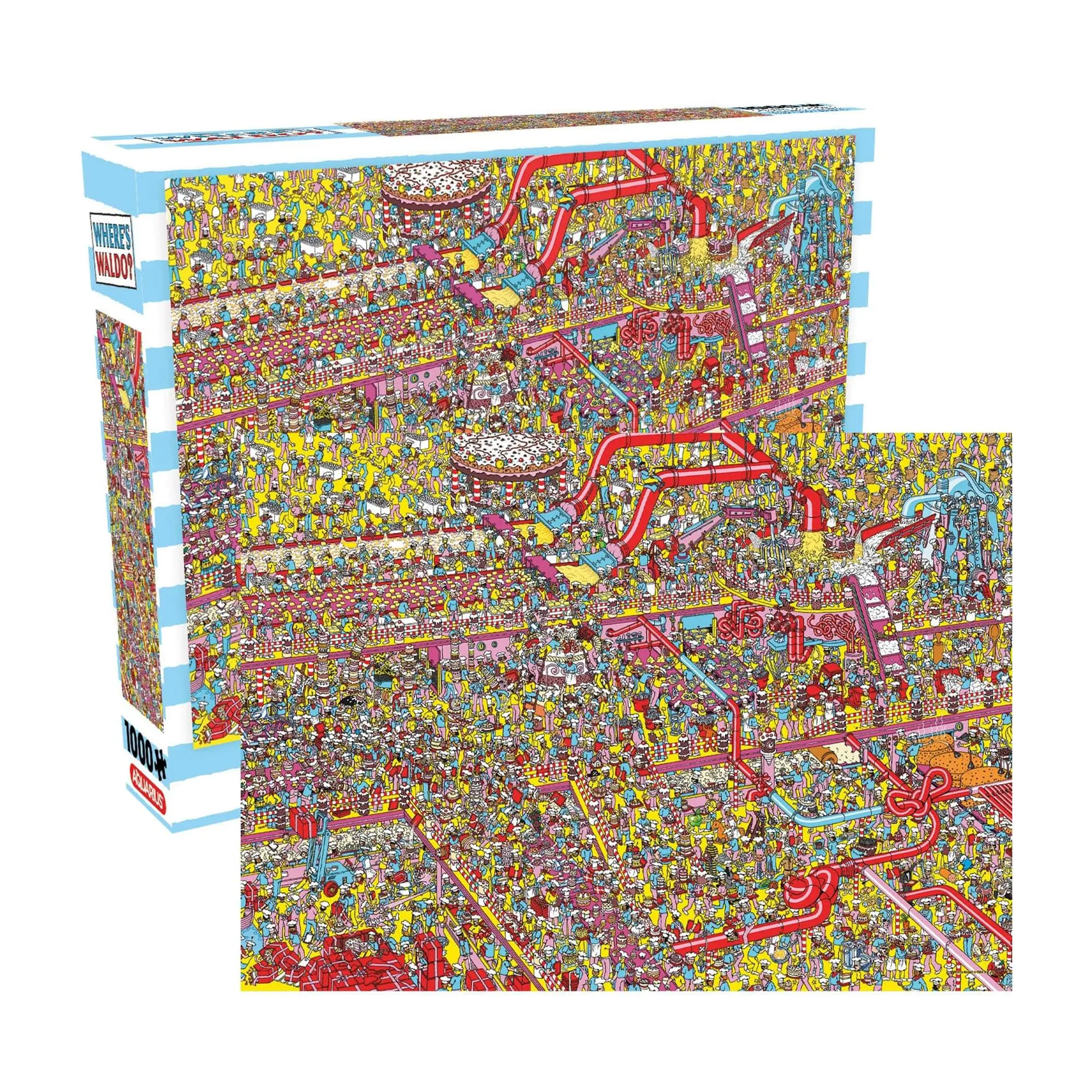 Where’s Waldo? Cake Factory 1000 Piece Jigsaw Puzzle, Colorful Art, Ages 12+
