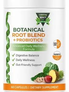 Green Royalty Probiotic Tocoté Root Blend Capsules, 60-Count Natural Dietary Supplement for Digestive Balance & Metabolism Support (Healthcare Wellness Aid)