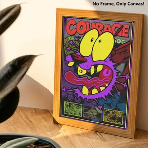 1Pc,Modern style, Bright Cartoon Posters Pattern Painting, Unframed Painting,Wall Art Decor Living Room Bedroom Office,Home Decoration,Perfect Gift