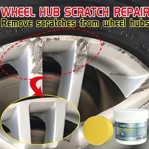 Car wheel hub scratch repair wax - Nano repair for quick removal of car wheel hub scratches, restoration of luster and beauty, wheel hub maintenance, polishing and beauty care