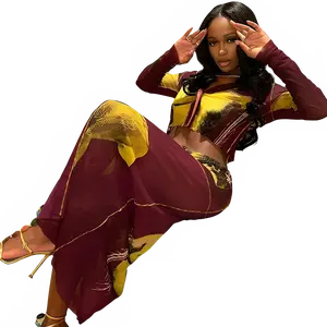 Summer Two-Piece Crop Top & Skirt Set