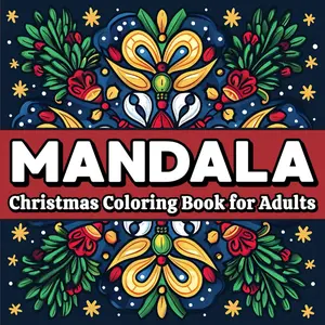Mandala Christmas Coloring Book for Adults: Relax with Fun and Easy Holiday Patterns – Mindful Designs for Stress Relief and Christmas Joy (Holiday Chill - relaxation, mindfulness and swearing cats), Paperback