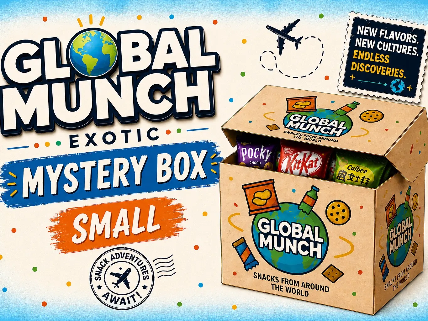 GLOBAL MUNCH EXOTIC MYSTERY BOX!!! (SMALL)