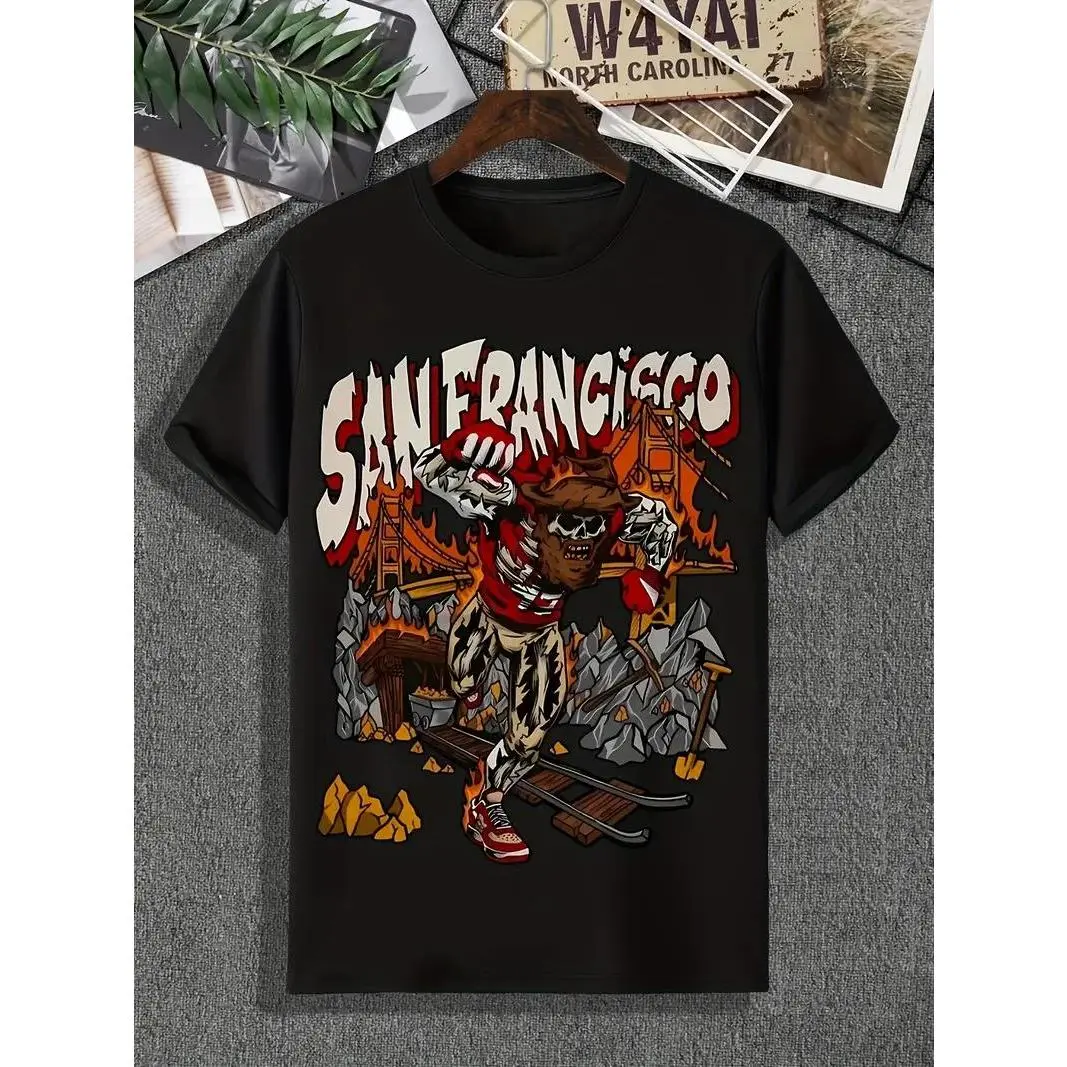 Bay Area 49ers Unisex T Shirt   American Football Fan Tee