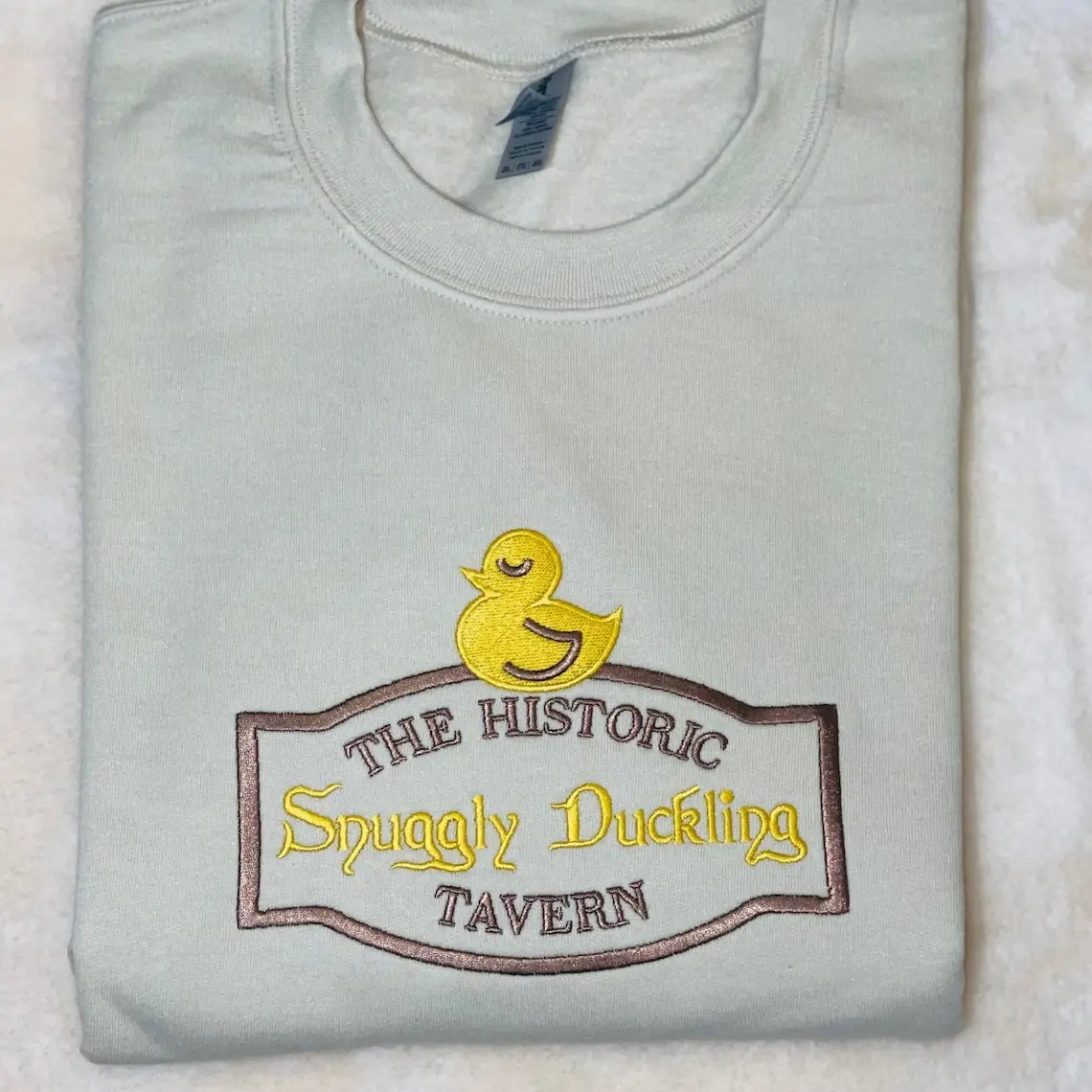 Tangled Snuggly Duckling embroidered Crewneck