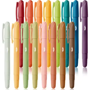 - Gel Highlighter, 16 Pack, Assorted Colors,  Highlighters No Bleed,  Markers