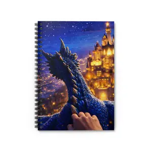 Blue Dragon Touch Spiral Notebook | Ruled Journal