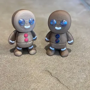 2 inch tall 3D Mini Gingerbread Person