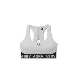 W083. LYCRA® ADAPTIV Racerback Sports Bra - Slate Grey