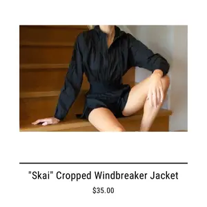 “Skai” Cropped Windbreaker Jacket