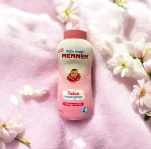 Talco Mennen Magic, ROSA , Hipoalergénico. Protege Su Piel 200G. Talcum Powder Sensitive Hypoallergenic Gentle