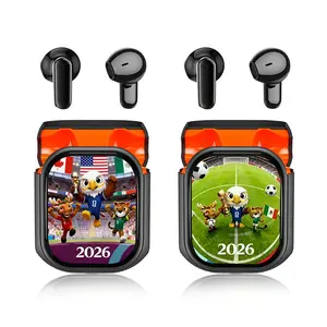 24H Playtime Wireless Earbuds Bluetooth 5.4 IPX4 Waterproof Active Noise Cancelling Bass LED Display 2-in-1 Case for Office Sports Study Gym Hiking Running Outdoor