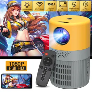 Wi-Fi 1080P Mini Portable Smart Projector with FREE HDMI cable and stand