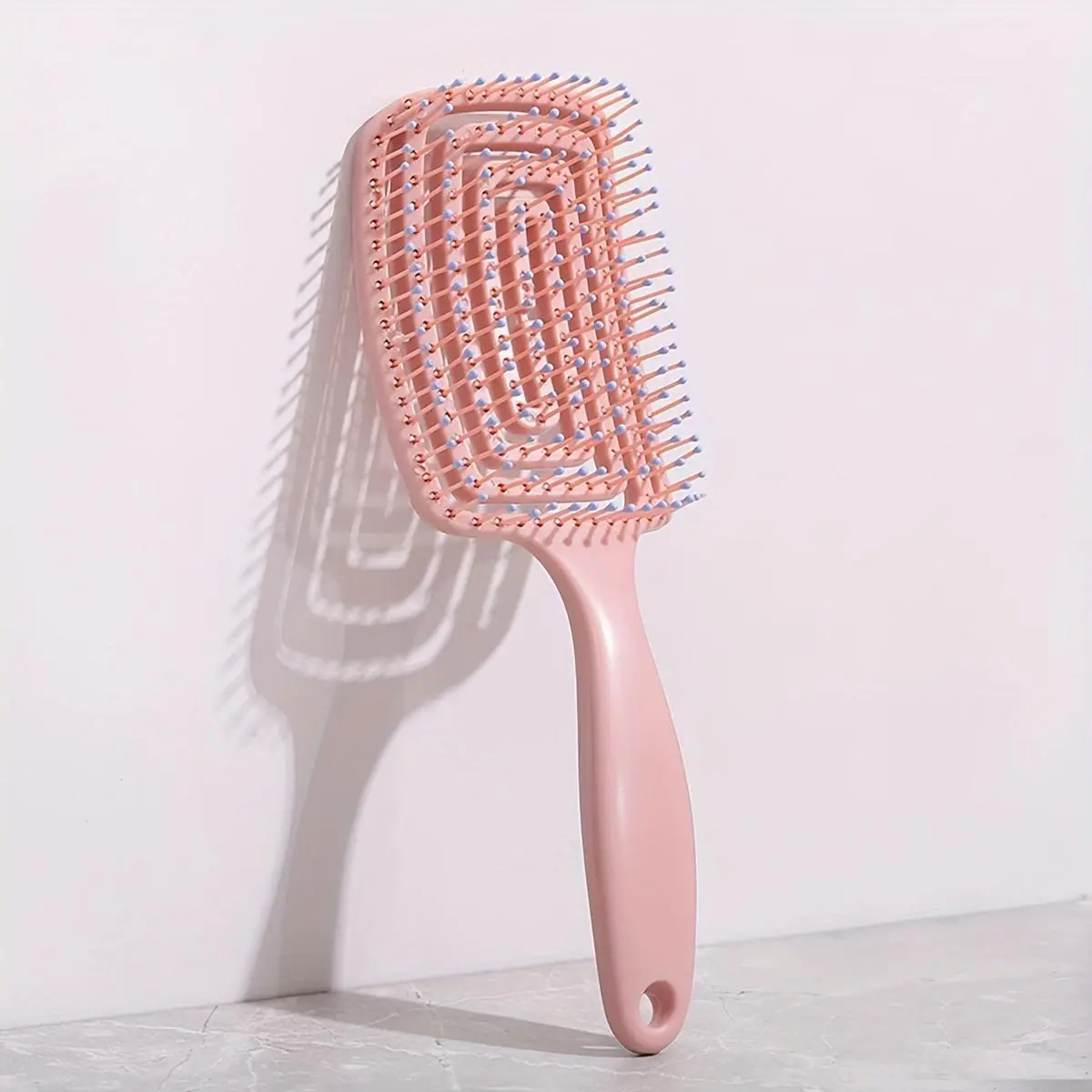Ladies Ribs Hair Comb Fluffy Comb High Cranium Styling Artifact Long Straight Hair Curl Comb Big Bend Wet and Dry Massage Comb