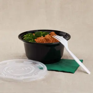 [300 ct] 36 oz Disposable Bowls | Black | Injection Molded PP | 179 mm