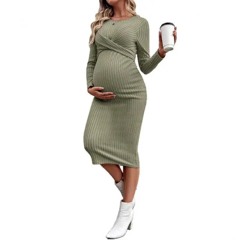fitted lace wedding dress Liu & Qu Maternity Dress Rib Knit Long Sleeve & Side Ruched Maternity  Bodycon Dresses Fall Pregnancy Clothes Dark Pink at Amazon Women's Clothing  store