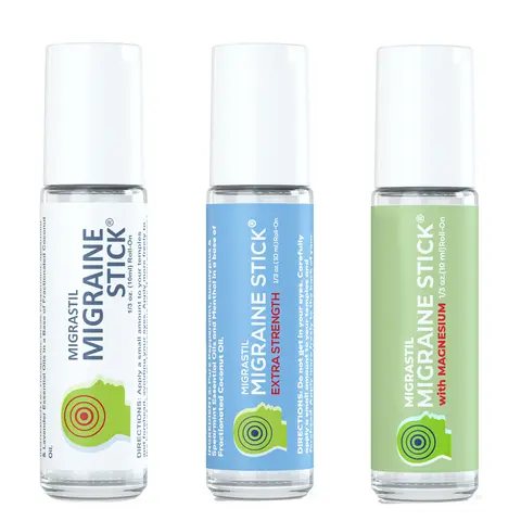 Migrastil Migraine Stick Super Bundle with Original, Extra Strength, and Magnesium Migraine Sticks