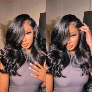 Mscoco Hair 13x6 C-Part Side Loose Body Wave Layer Cut Wig With Natural Baby Hair Pre-Plucked Pre-Cut Natural Hairline 6x5 Lace Glueless Wig Natural And Comfortable #summervibes
