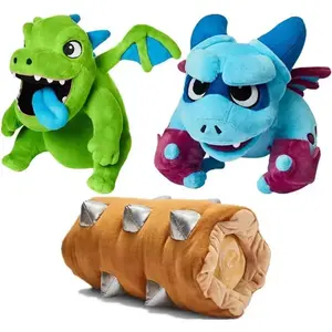 25-36CM Tribal Flying Baby Dragon Clash Plush Toy Royal Revenge Rolling Wood Doll Soft Stuffed Animal Pillow Gifts for Friends