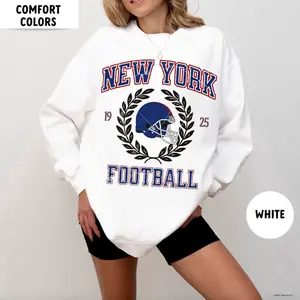 Giant Sweatshirt, New York Football Crewneck, NY Giant Sweatshirt, Vintage New York Football Shirt, New York Fan Gift, New York T-Shirt