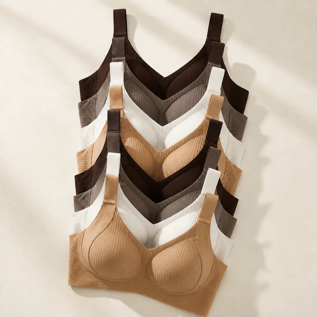 Wireless Full Coverage Bra & jelly ireless bra - Seamless Comfort Fit with Adjustable Straps & Smoothing Side Wings for Everyday Wear